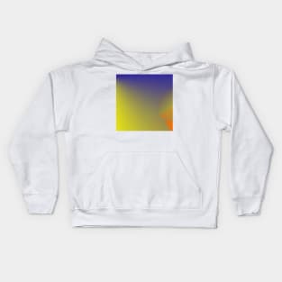 blue green orange gradient Kids Hoodie